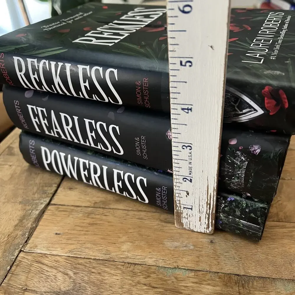 Powerless Fearless Reckless by Lauren Roberts Trilogy Hardcover Book Set